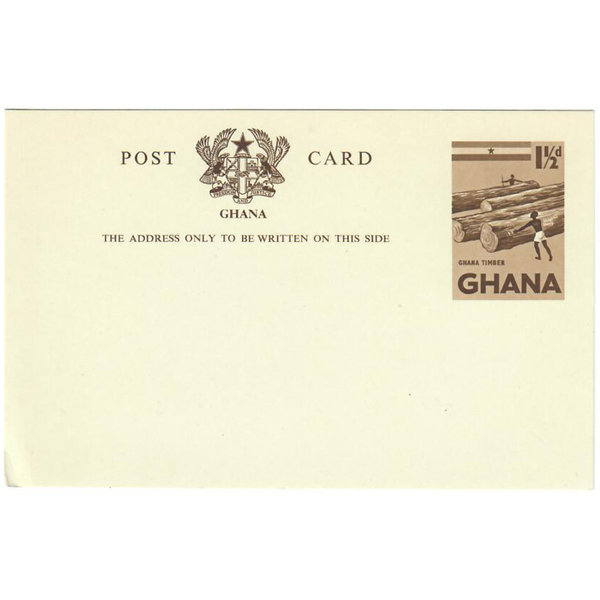 Ghana, Ganzsache Postcard postfrisch