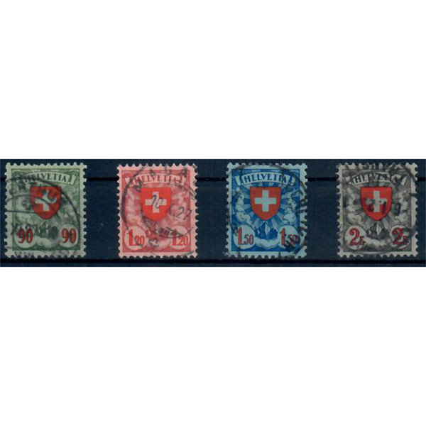 Schweiz, Wappenschild, MiNr. 194x-197x, gestempelt