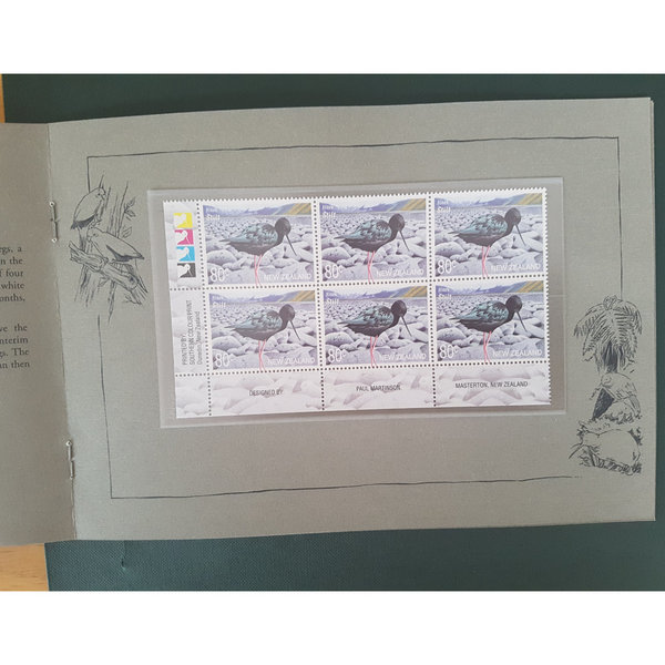 Neuseeland, LIMITED EDITION XIX 2000, Threatened Birds, komplettes Buch
